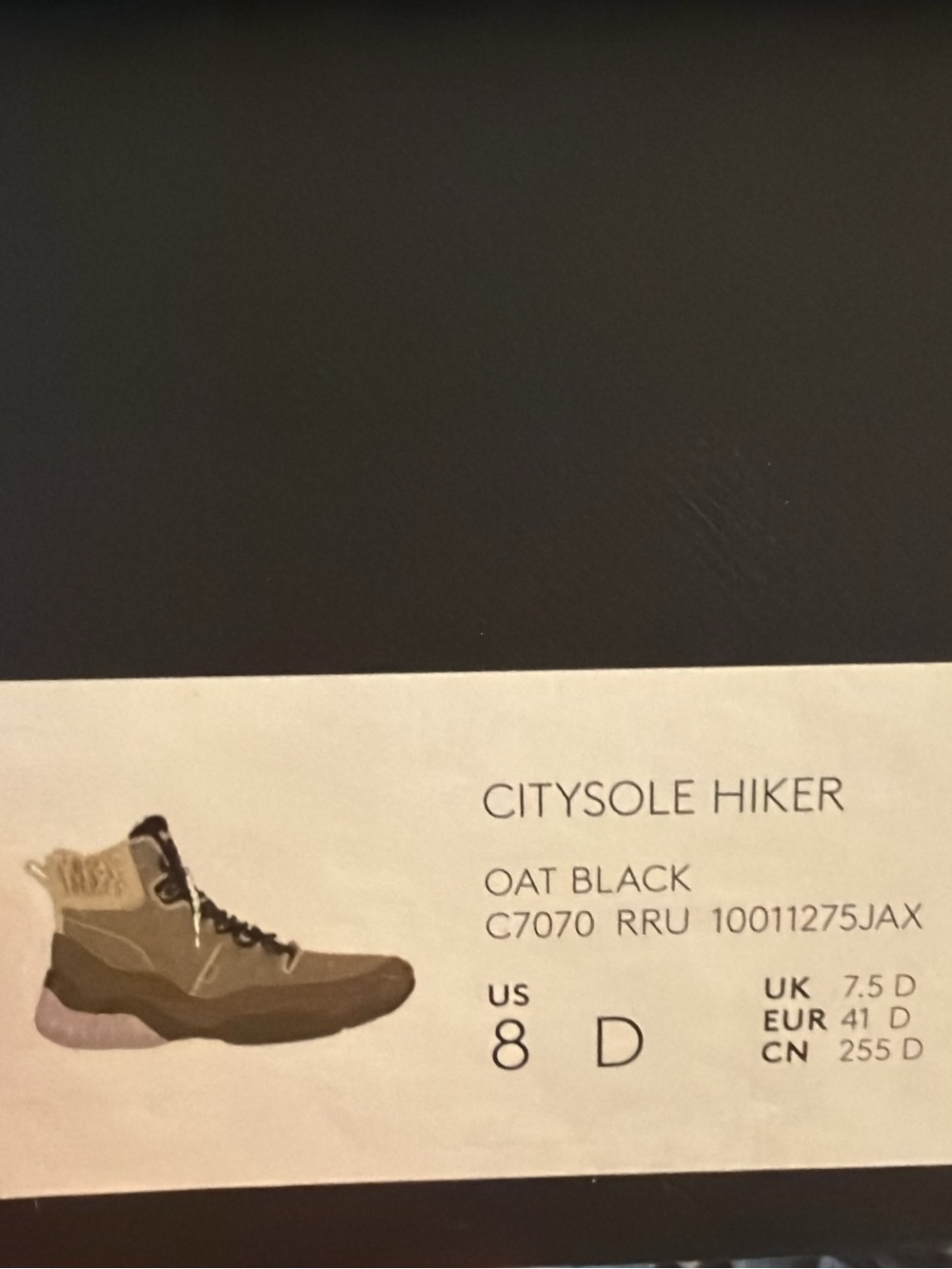 Coach Citysole Hiker Ankle Boot in Oat and Black